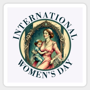 International Women’s Day march 2023. THE BEST MOM EVER FINE ART VINTAGE STYLE OLD TIMES. Sticker